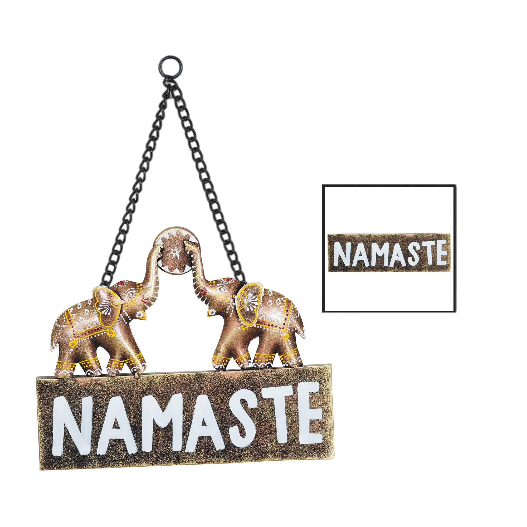 Namaste Wall Hanging – Handmade Metal Wall Hanging