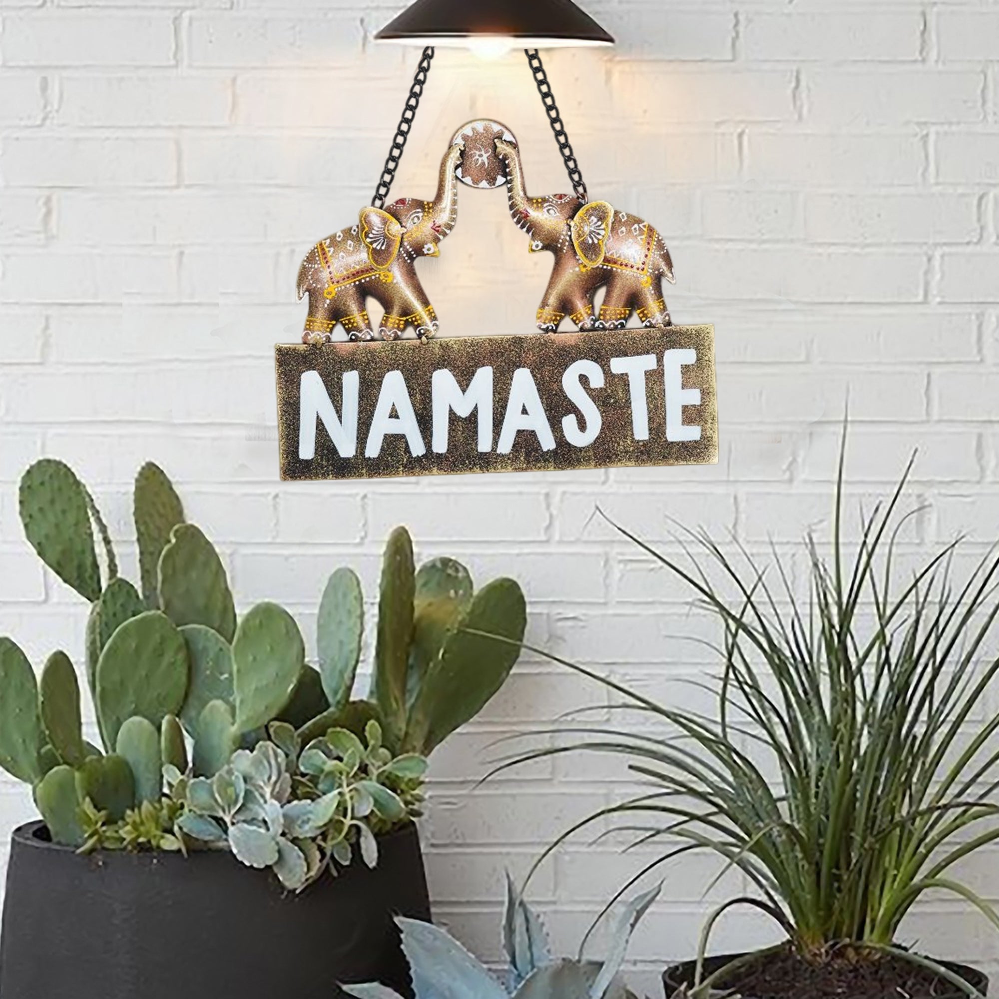 Namaste Wall Hanging – Handmade Metal Wall Hanging