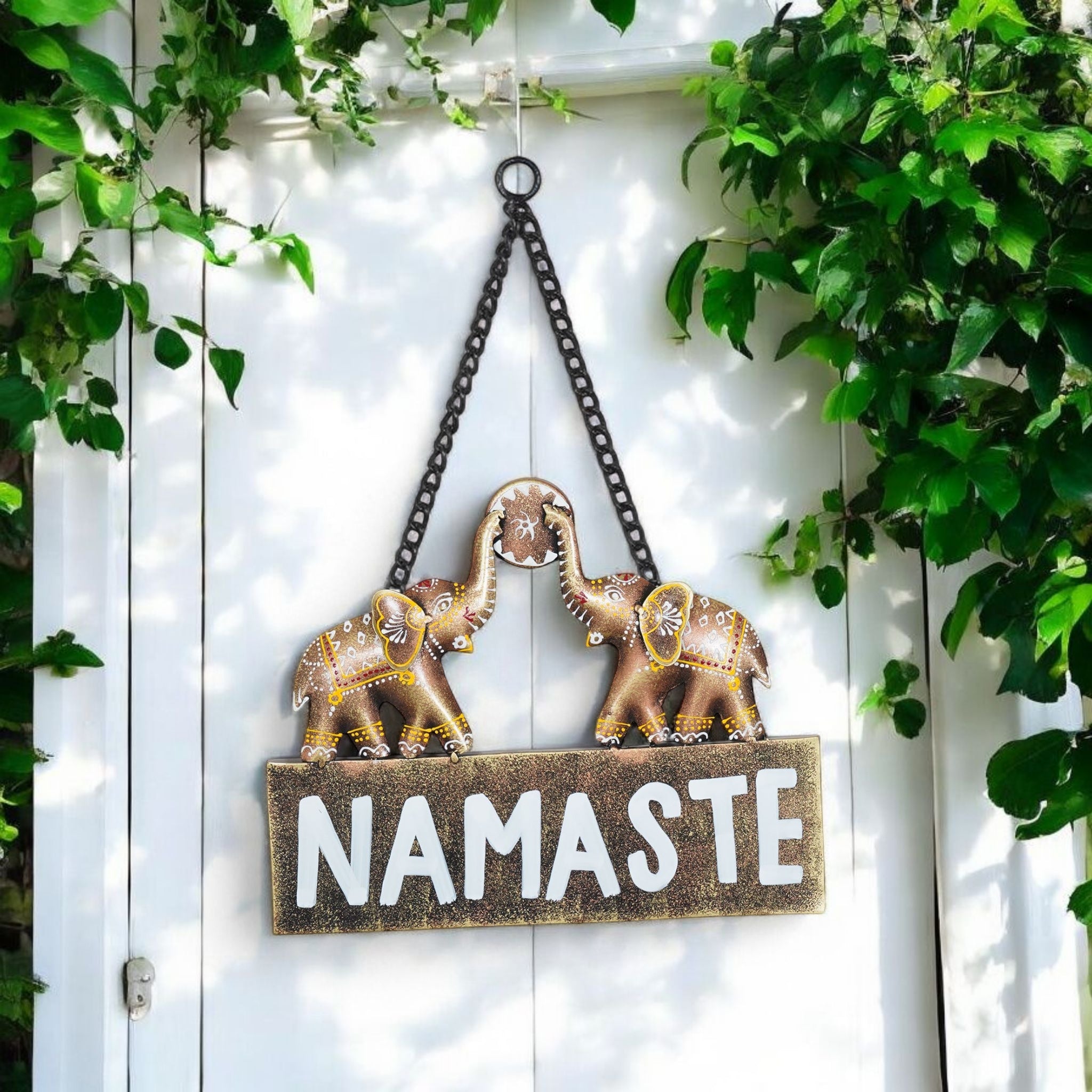 Namaste Wall Hanging – Handmade Metal Wall Hanging
