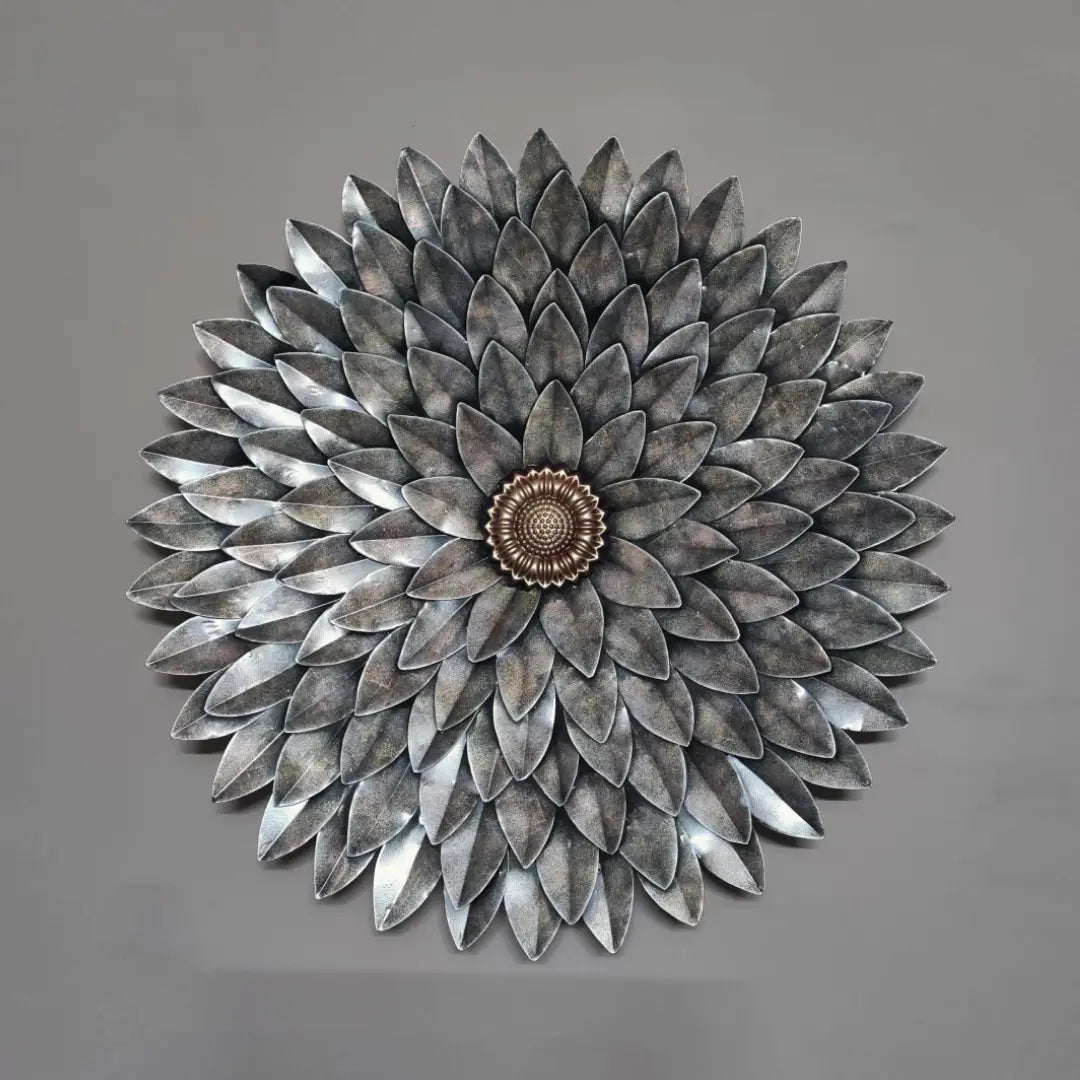 3D Sunflower Metal Flower Wall Decor