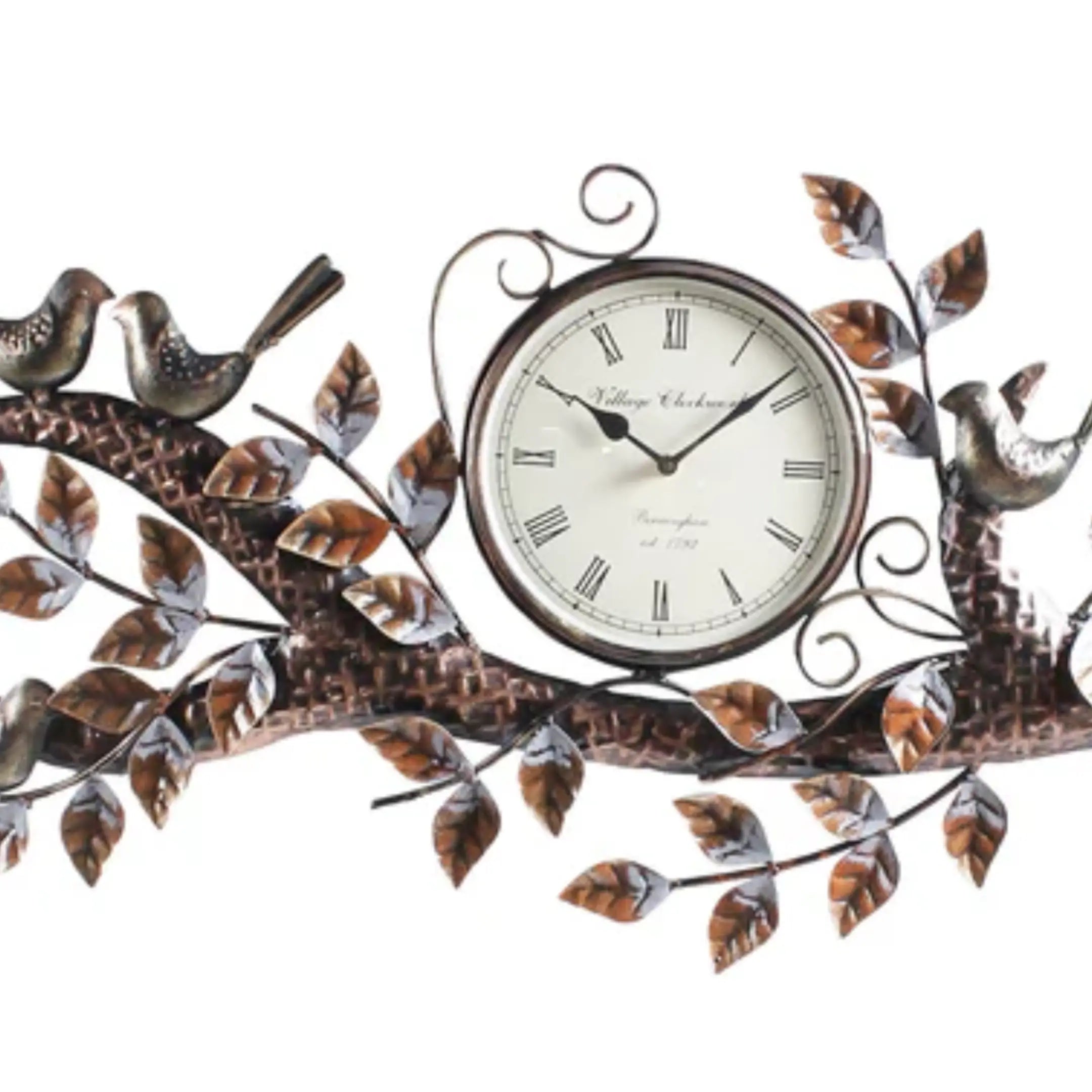 Chirping Bird Metal Wall Clock