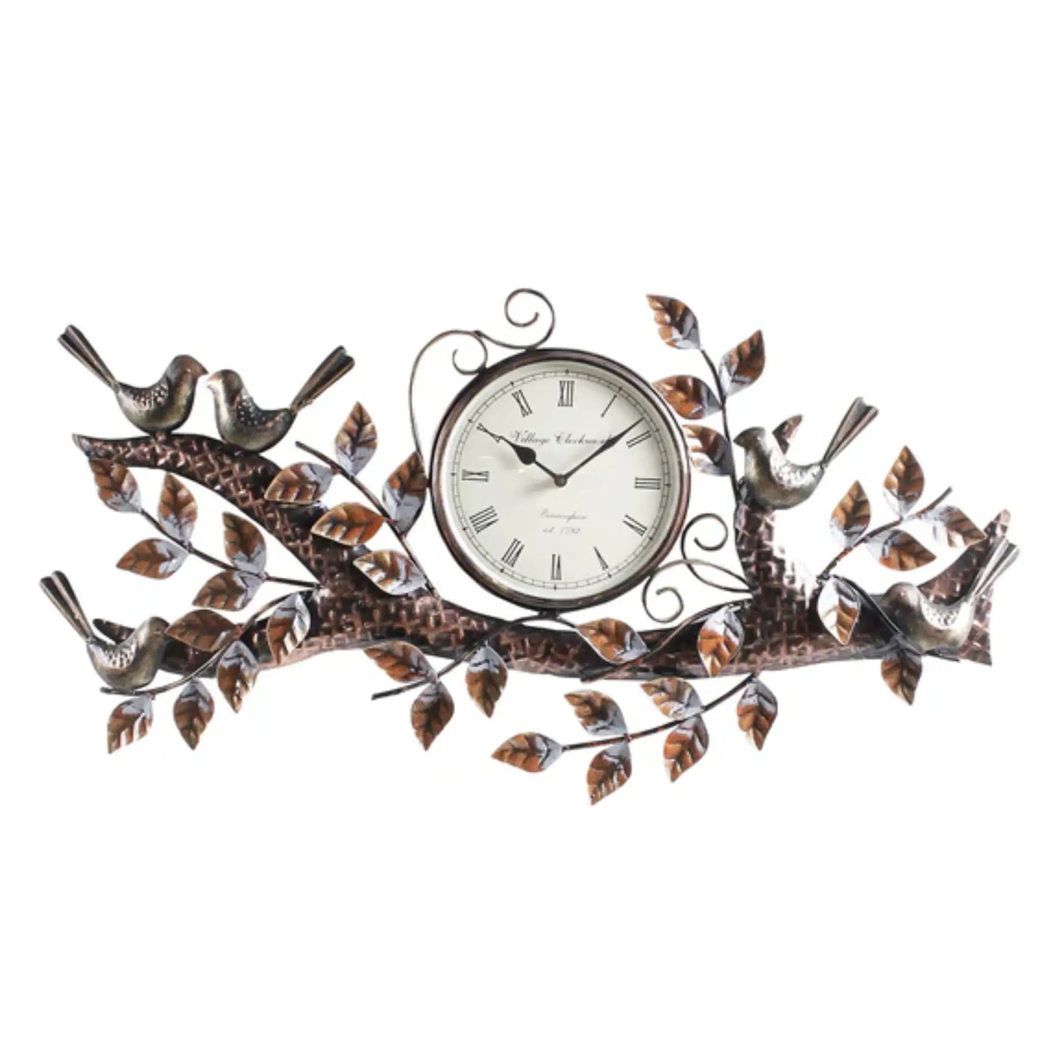 Chirping Bird Metal Wall Clock