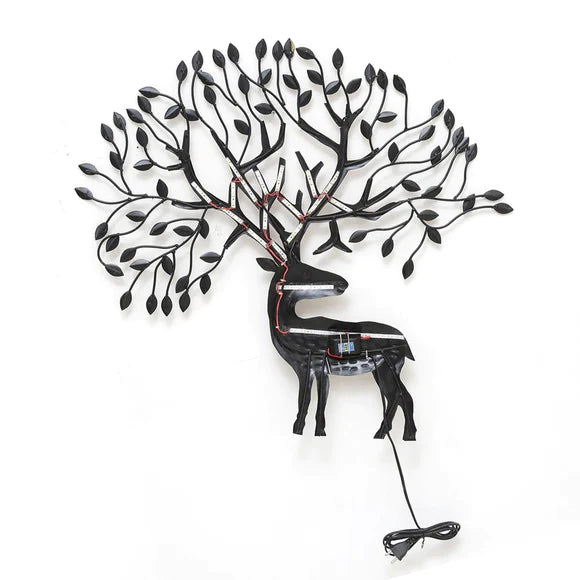 Metal Deer Tree with Led light
