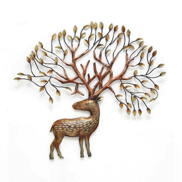 Metal Deer Tree with Led light