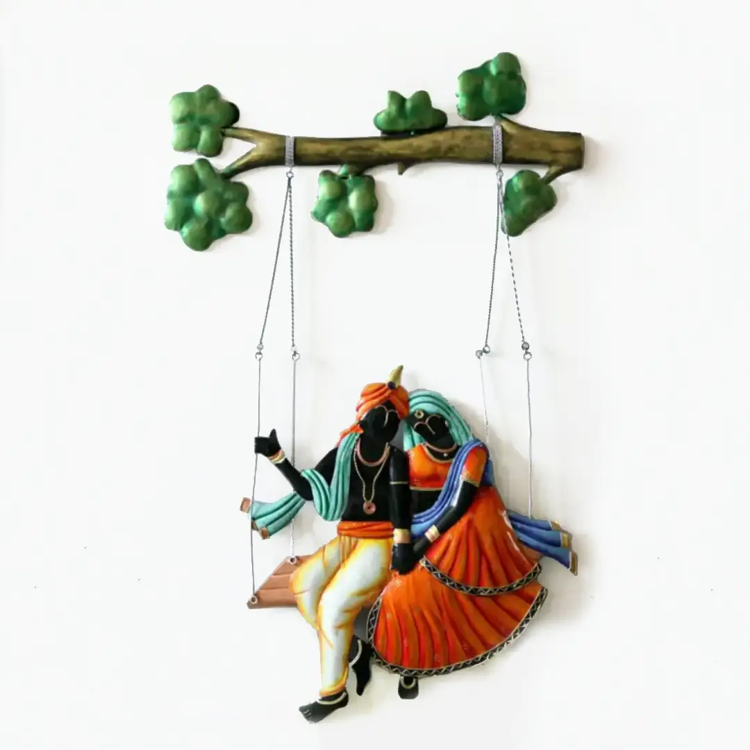 Multicolour Radha Krishna Wall Decor