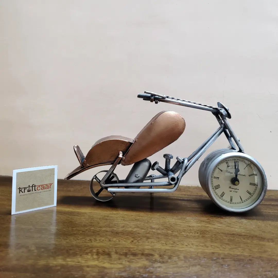 Avenger Bike Metal Table Clock