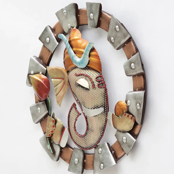 Lord Ganesha Wall Art with LED | Ganapathi Wall Hanging