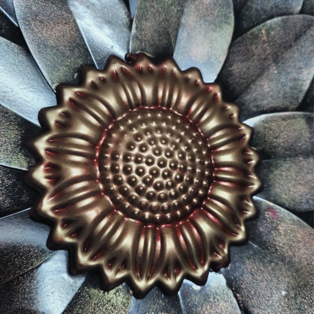 3D Sunflower Metal Flower Wall Decor