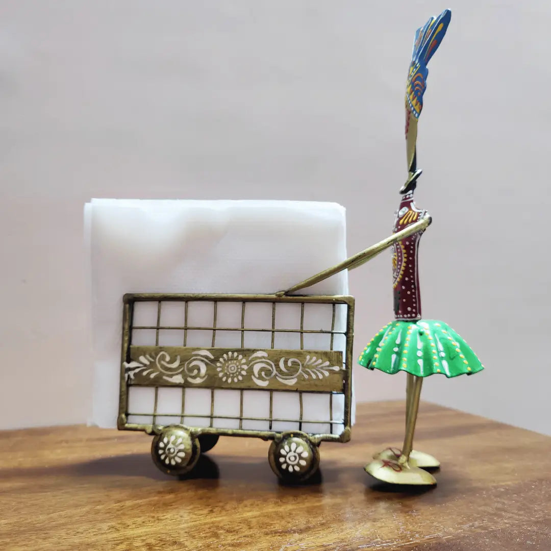 Rajasthani Style Metal Tissue Paper Holder
