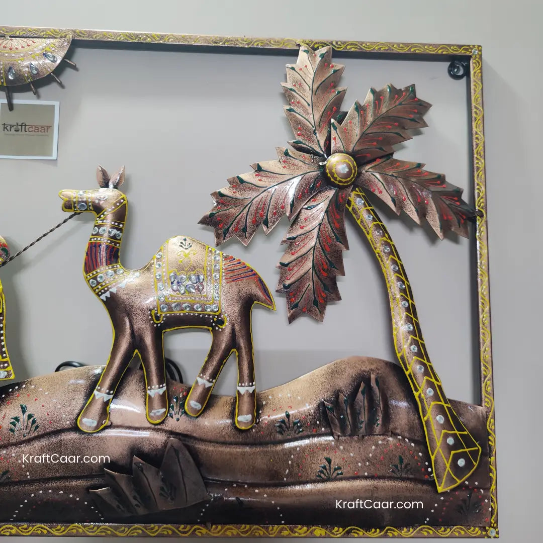 Rajasthan Village Theme Wall Decor with LED