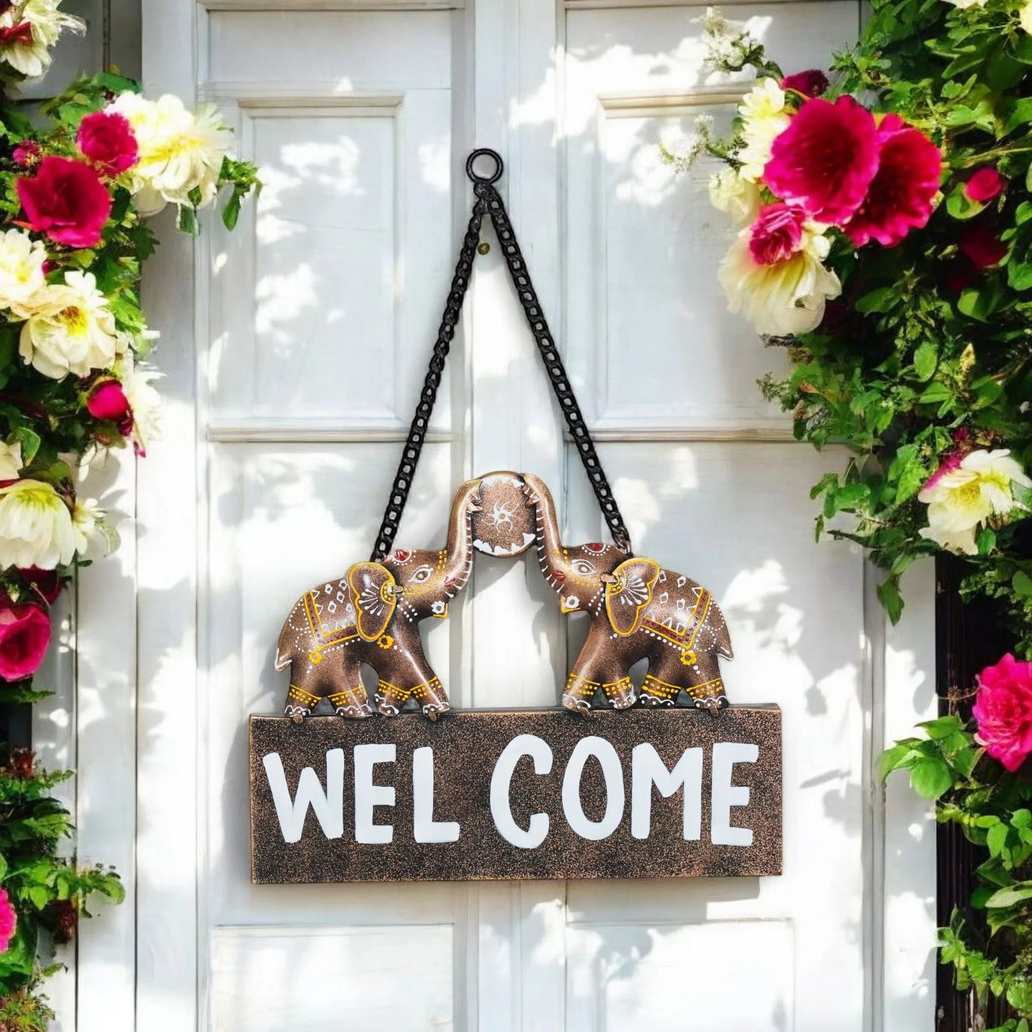 welcome door hanging b y kraftcaar